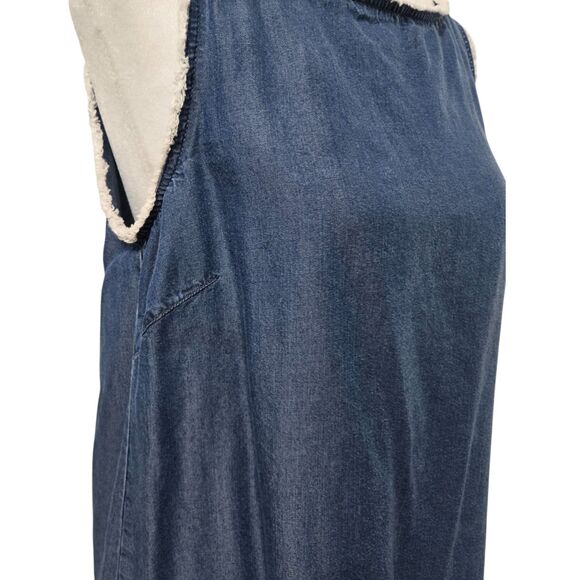Kenneth Cole New York Womenβs Chambray Denim Tank Top - Size Small - Picture 6 of 11
